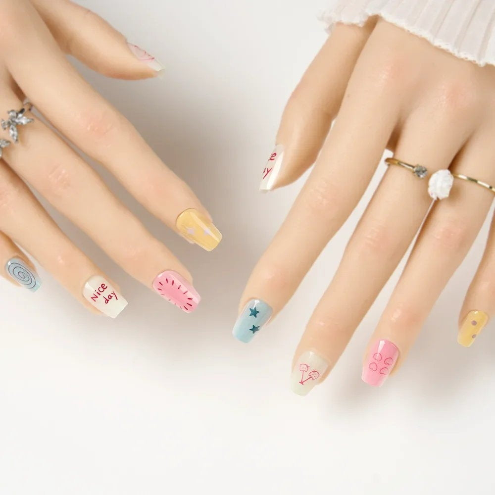 10-Piece Cat-Star Press-Ons