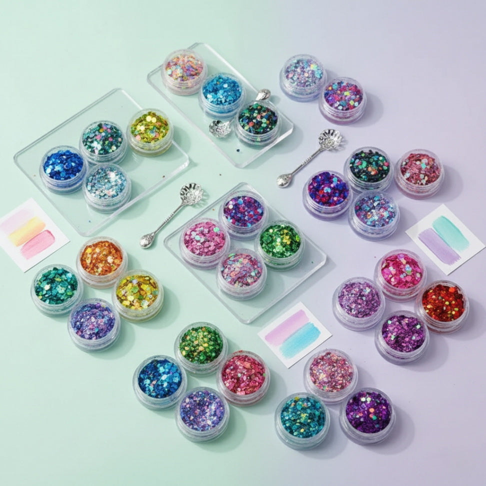 24PCS Holo-Chunk Glitters