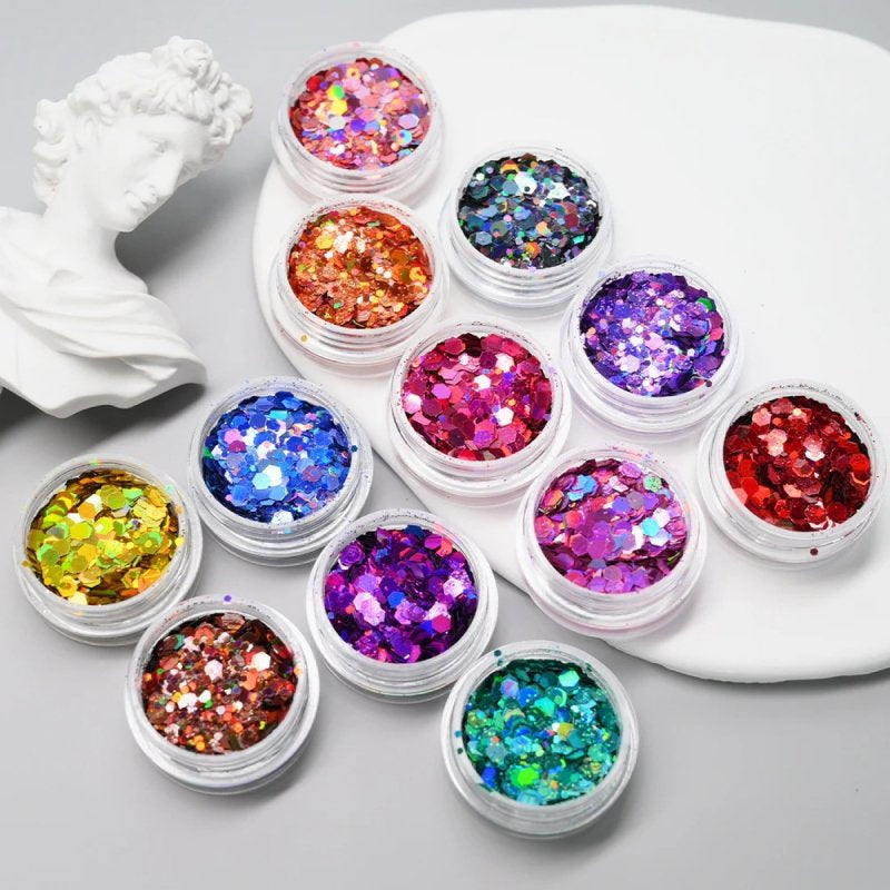 24PCS Holo-Chunk Glitters