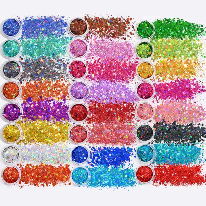 24PCS Holo-Chunk Glitters