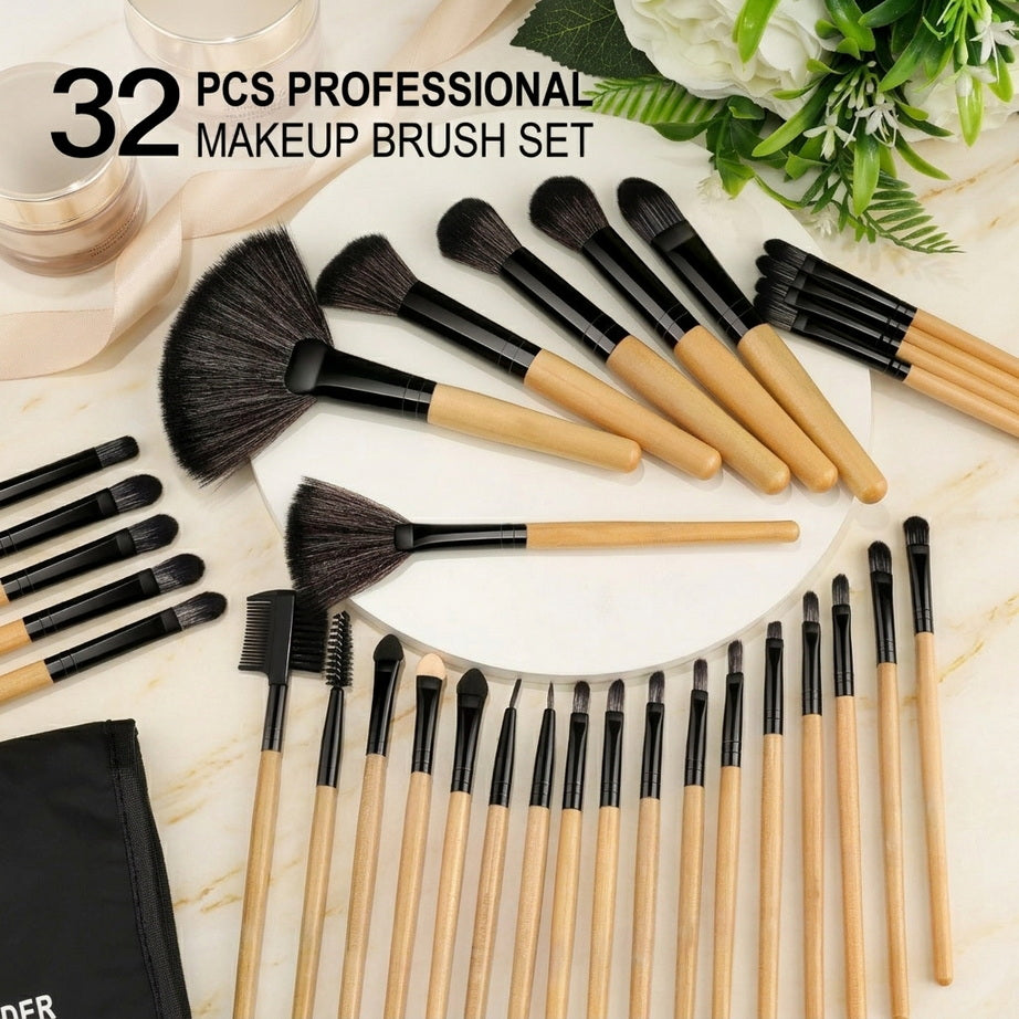 32-Piece Professional Makeup Brush Set