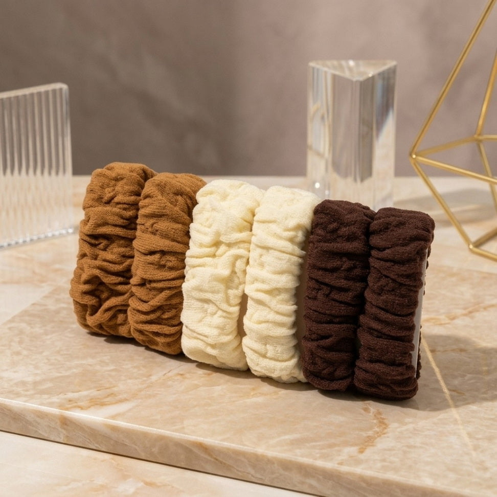6PCS Trendy Scrunchies