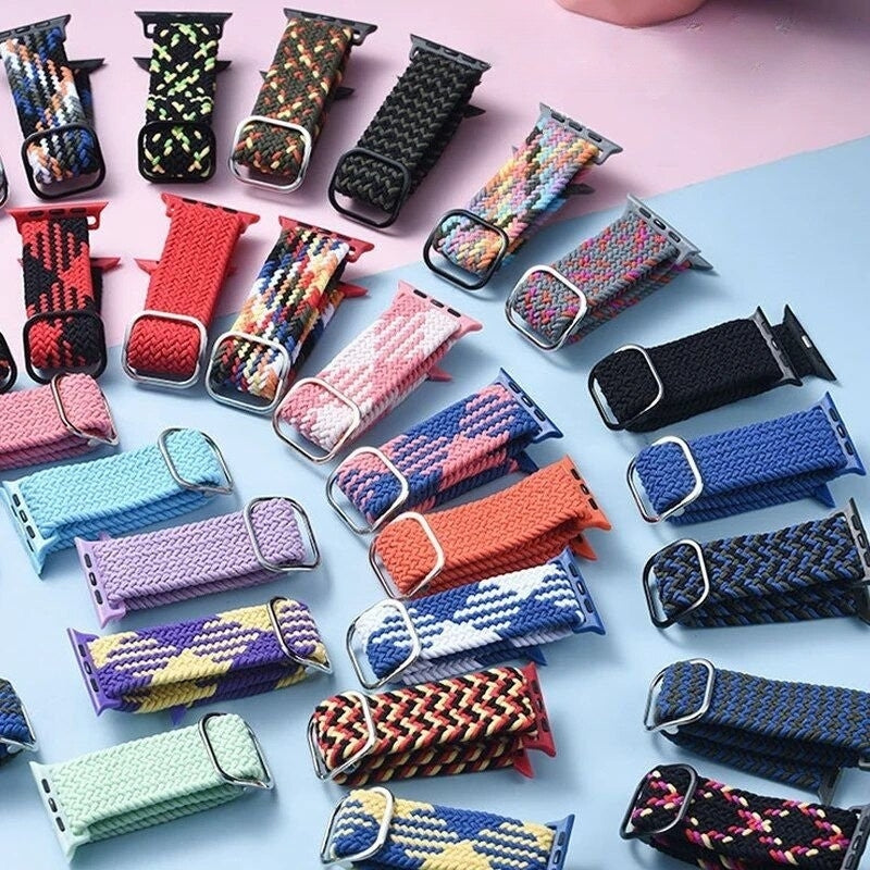 Vibe-Flex Braided Elastic Strap for Apple Watch