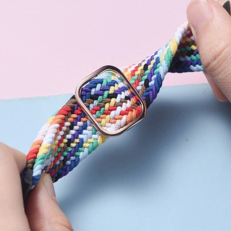 Vibe-Flex Braided Elastic Strap for Apple Watch
