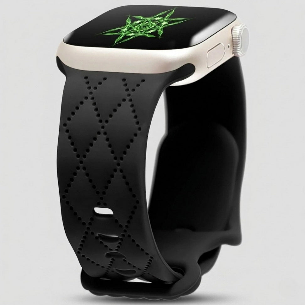 Custom Engraved Silicone Sport Band for Apple Watch