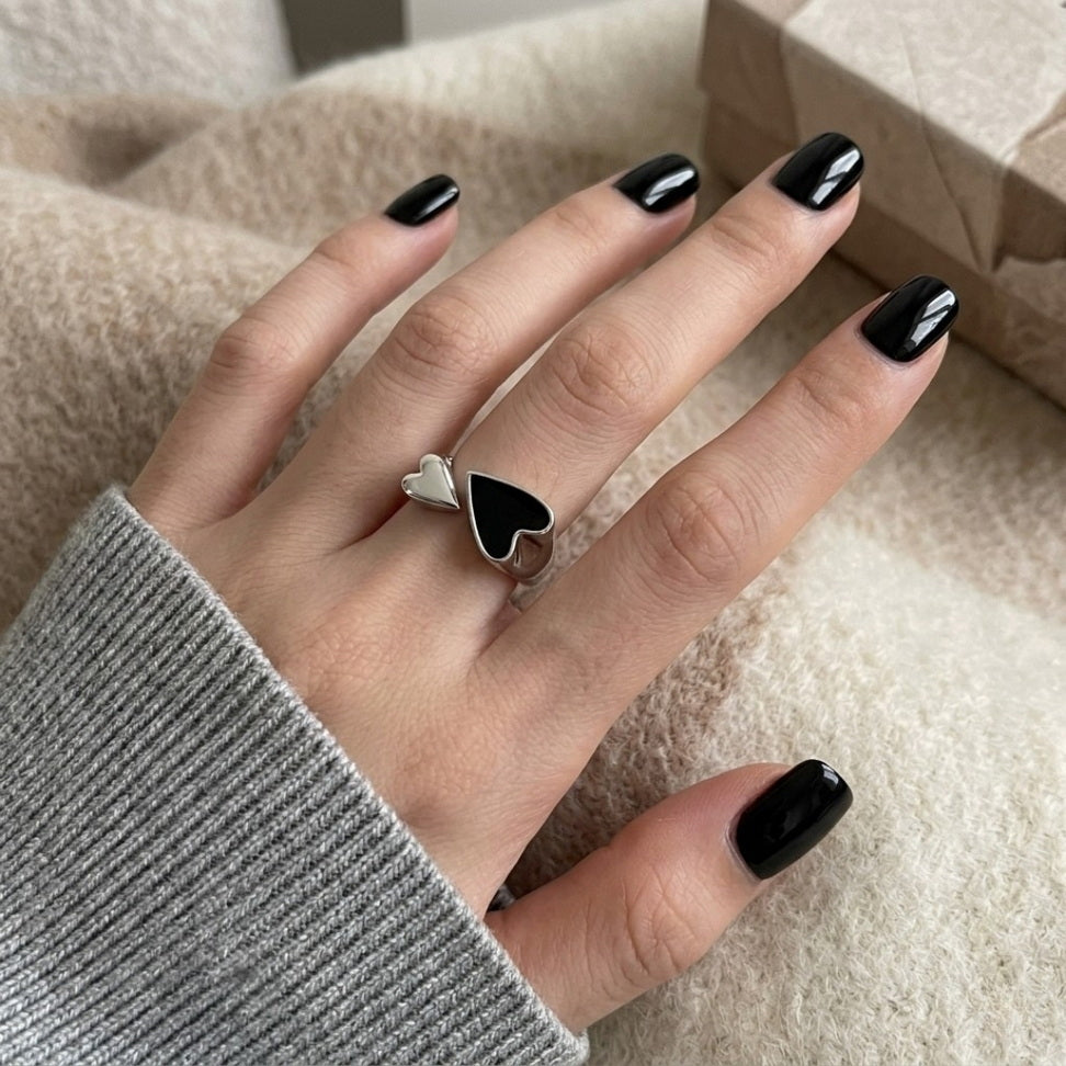 Two-Tone Heart Ring