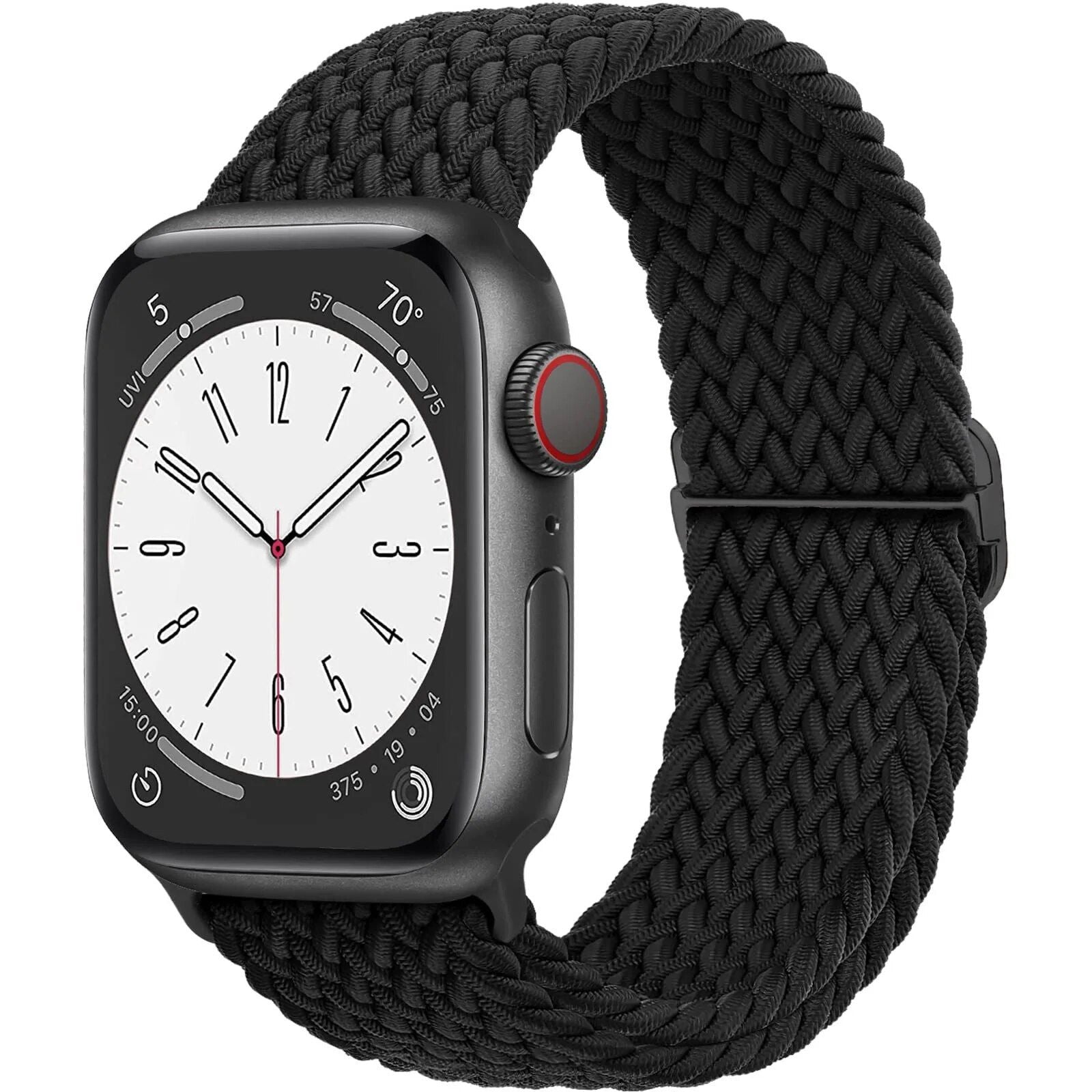 Stretchy Braided Solo Loop Strap for Apple Watch