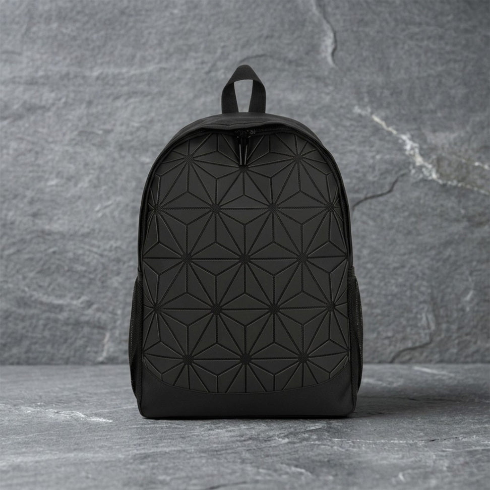 Geometric Canvas Backpack – Everyday Cool
