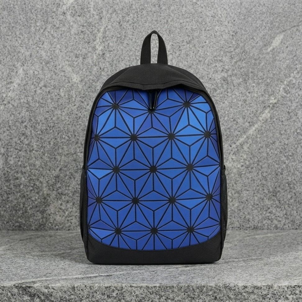 Geometric Canvas Backpack – Everyday Cool