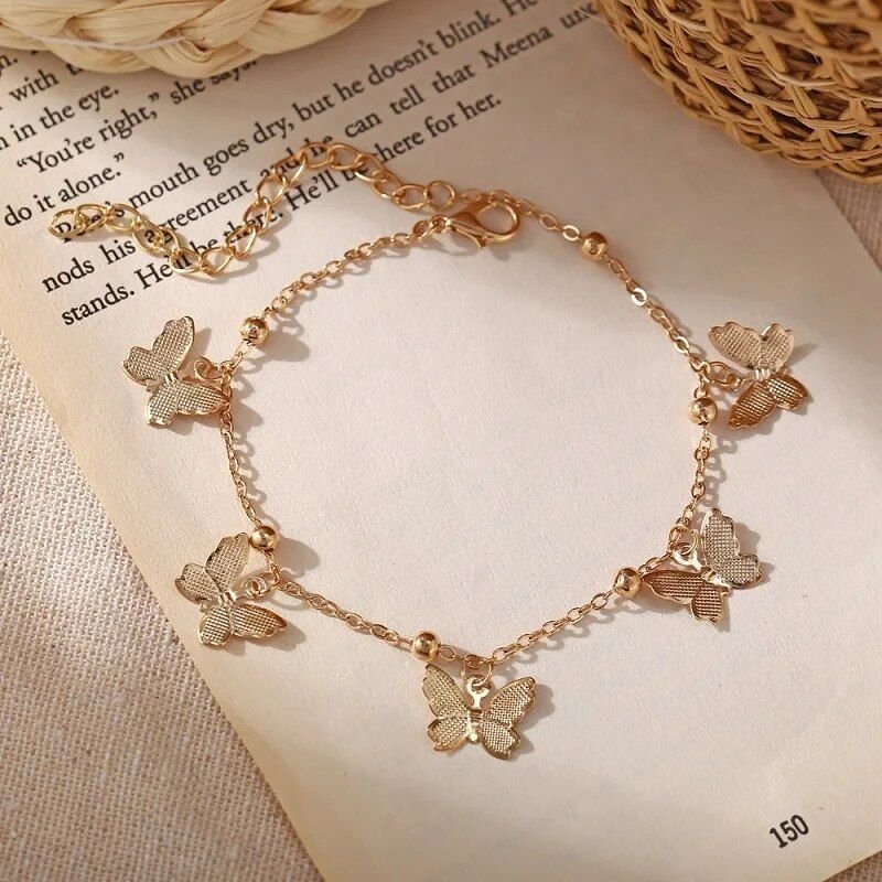 Boho Butterfly Anklet