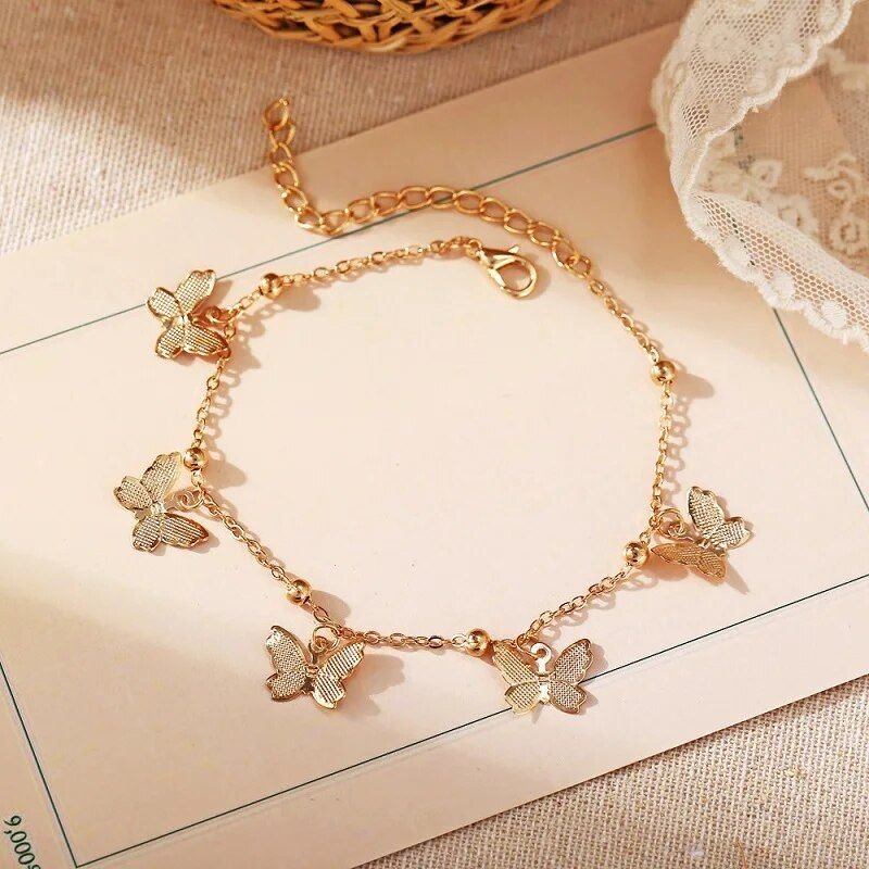 Boho Butterfly Anklet