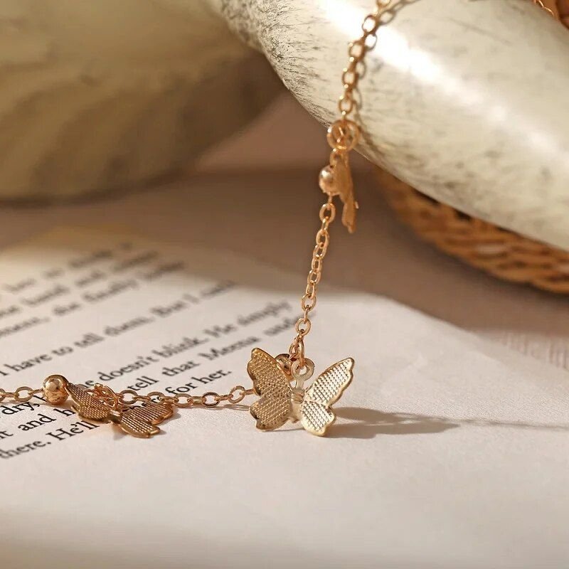 Boho Butterfly Anklet