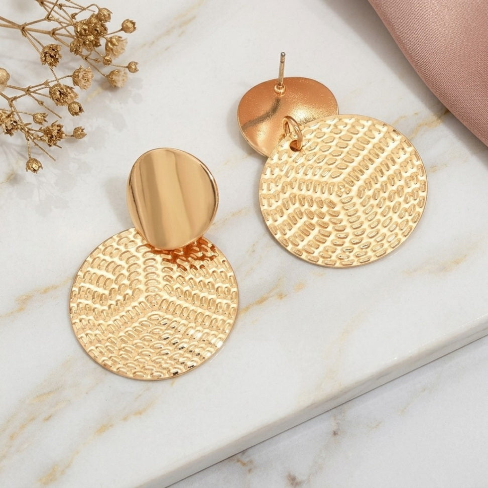 Boho Geometric Round Earrings