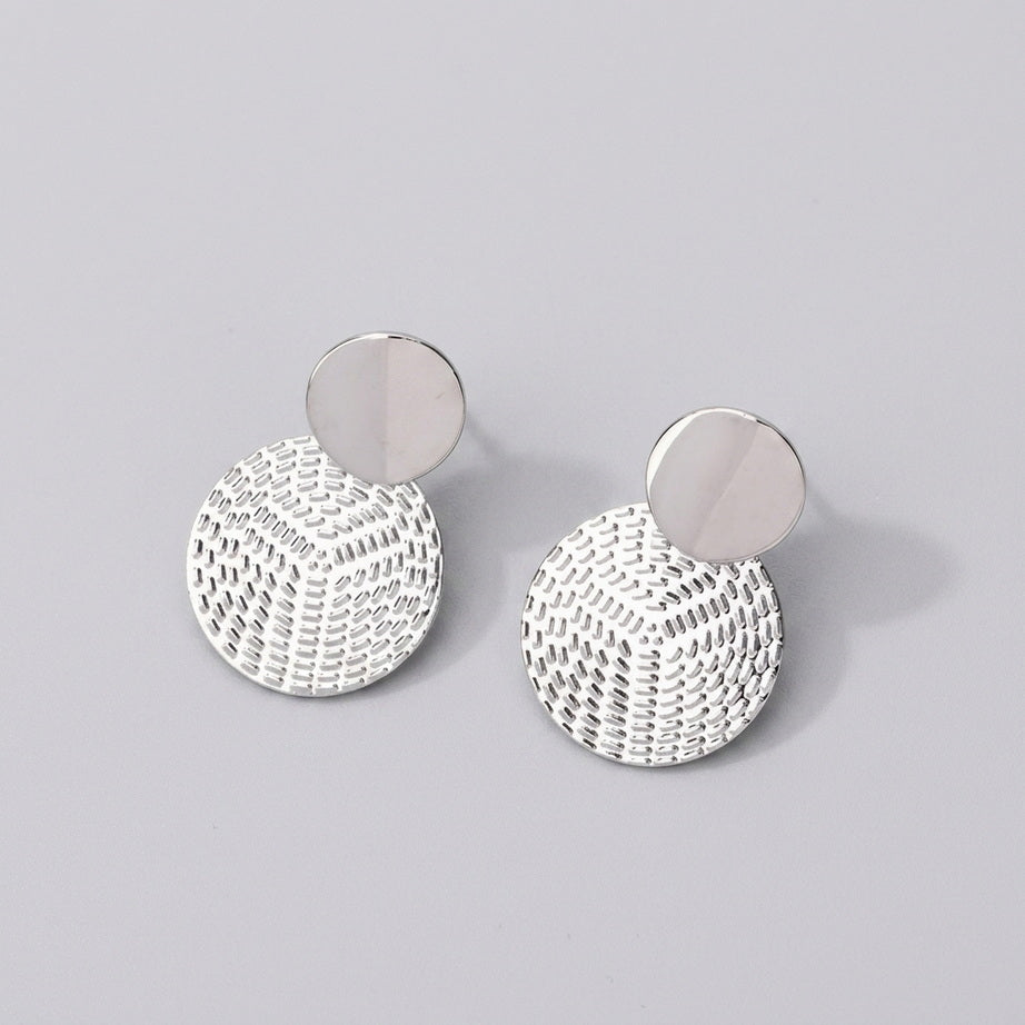 Boho Geometric Round Earrings