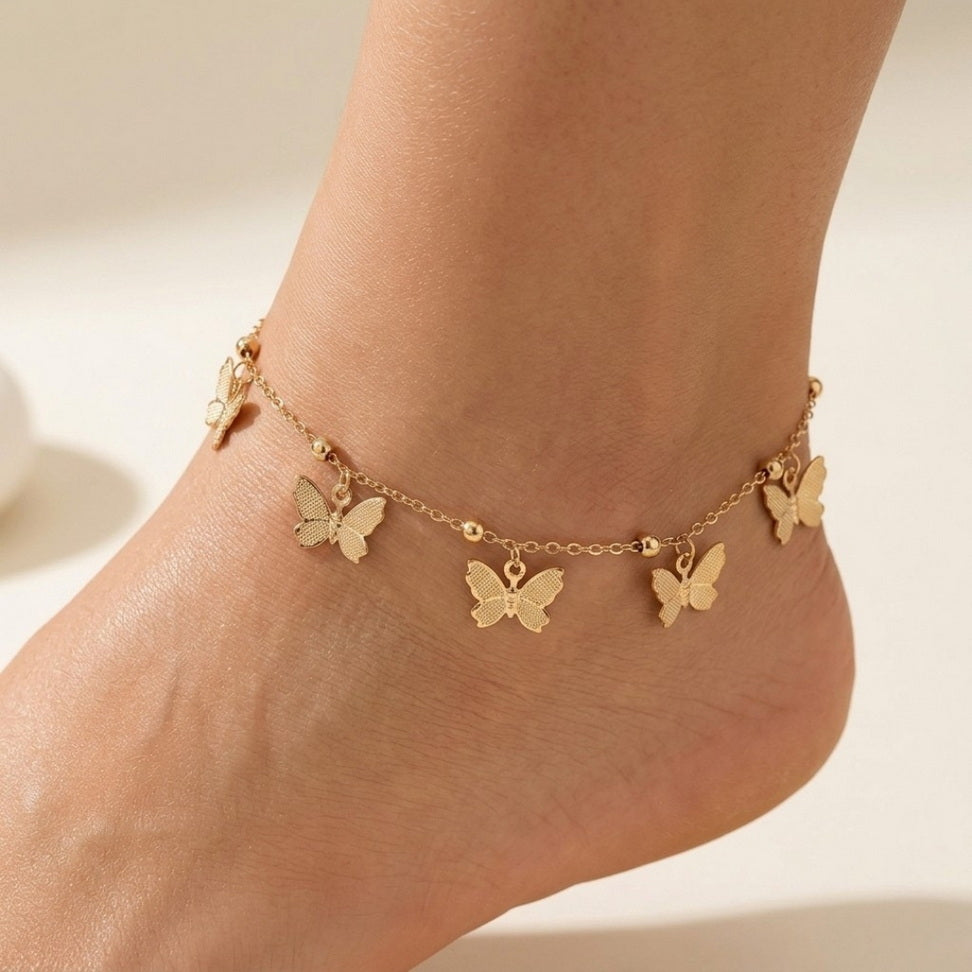 Boho Butterfly Anklet