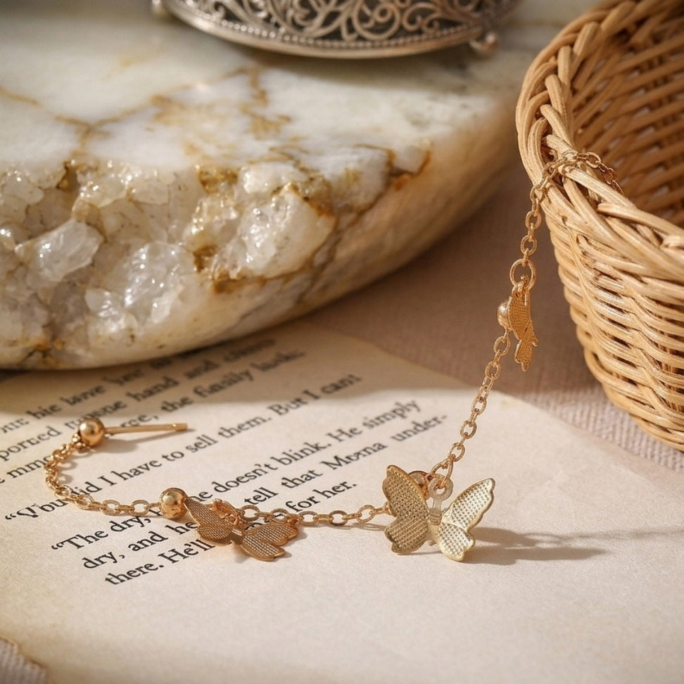 Boho Butterfly Anklet