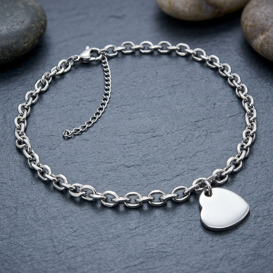 Chic Heart Charm Anklet