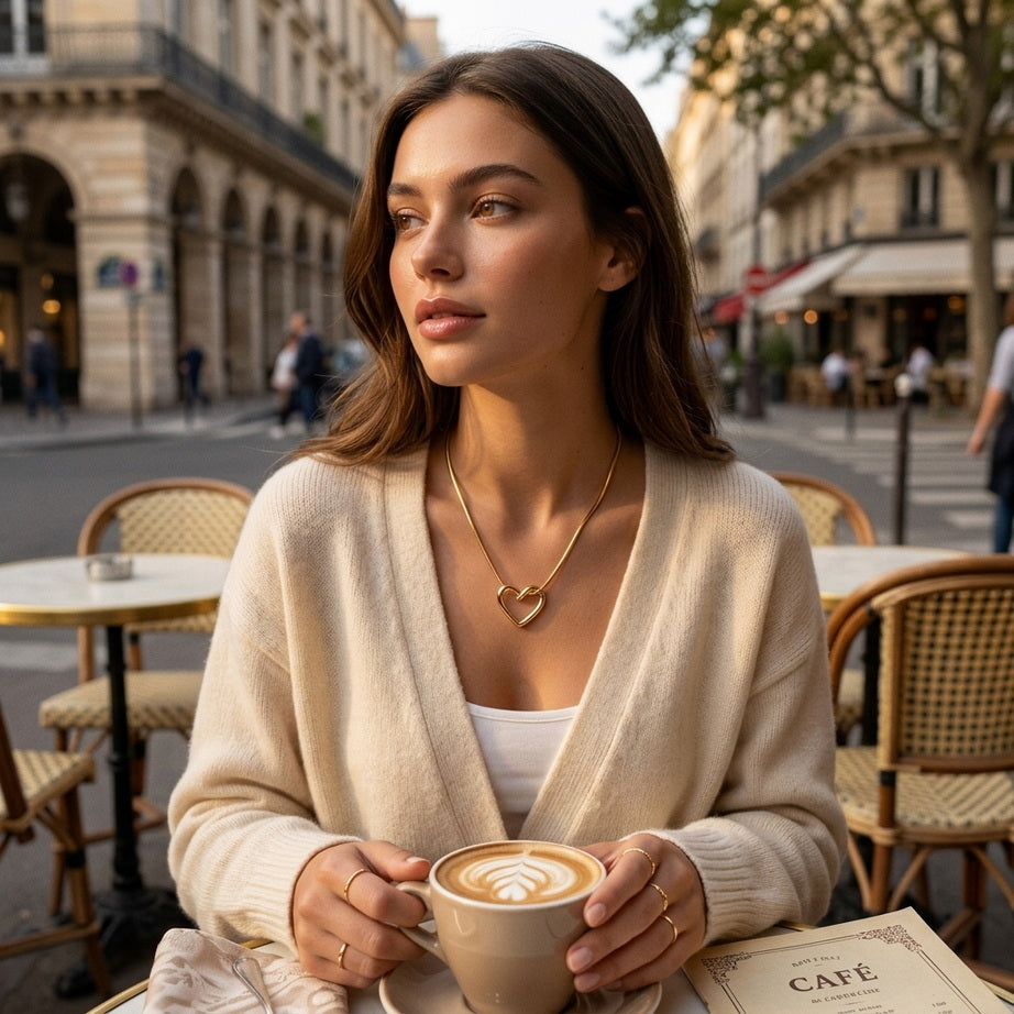 Chic Hollow Heart Necklace
