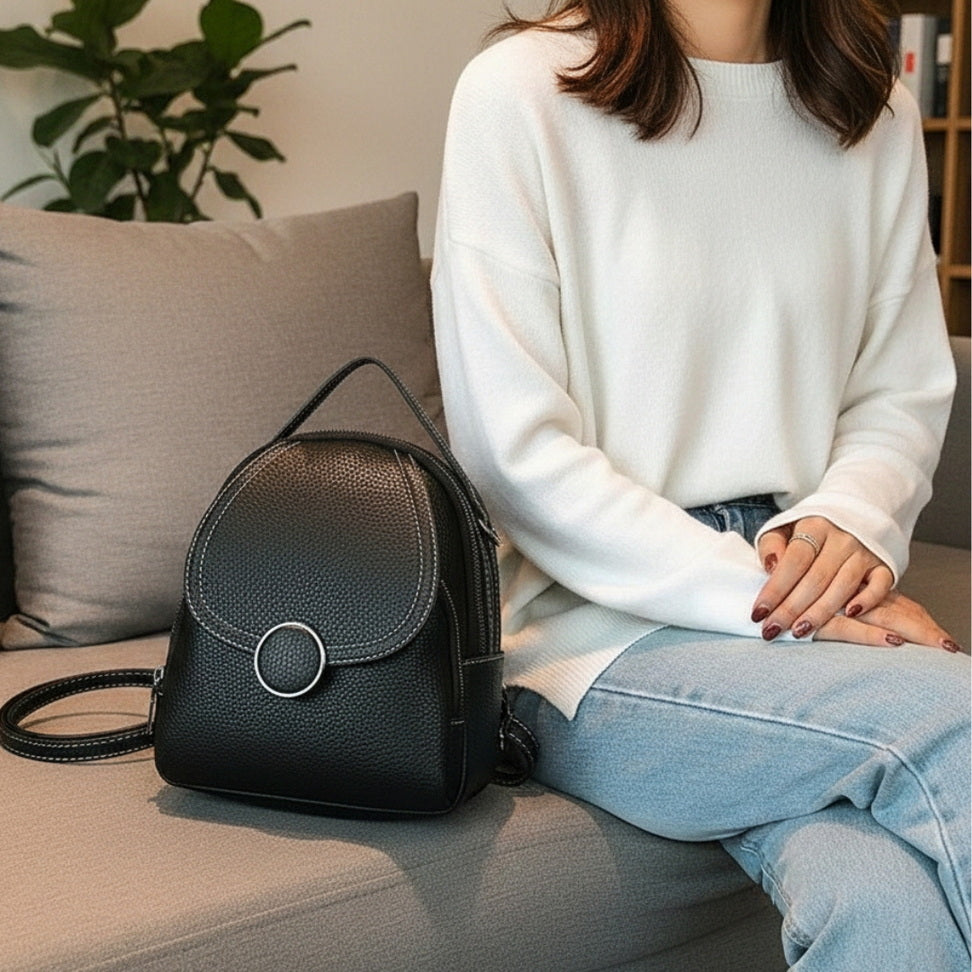 Mini Leather Backpack – Stylish Everyday Carry