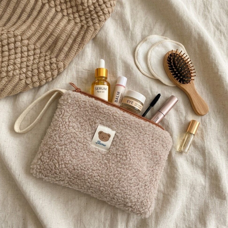 Plush Cosmetic Storage Bag