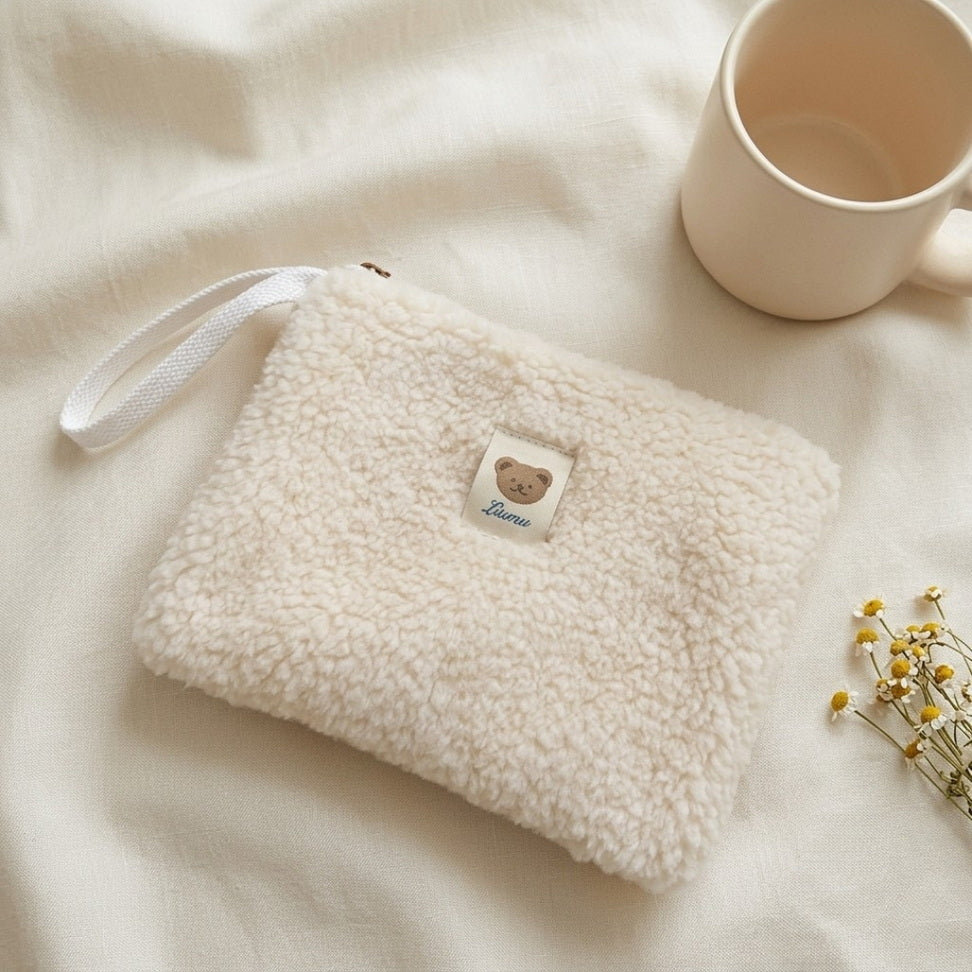Plush Cosmetic Storage Bag