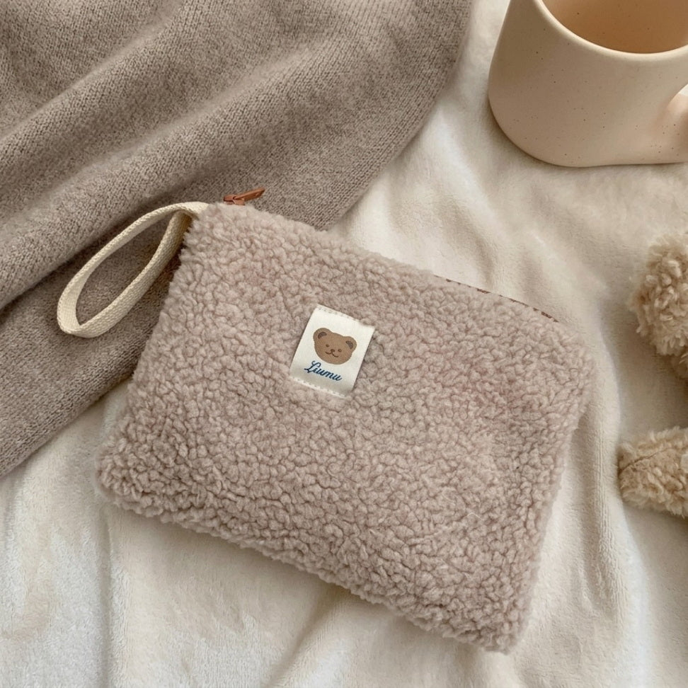 Plush Cosmetic Storage Bag