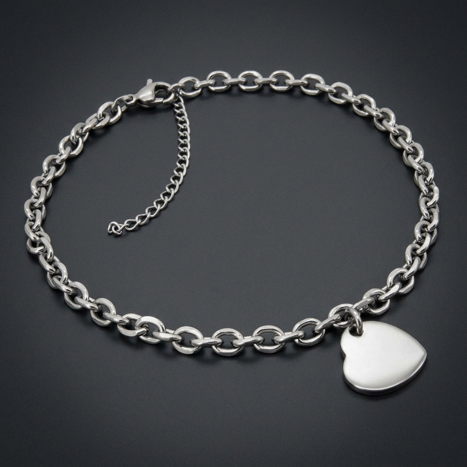 Chic Heart Charm Anklet