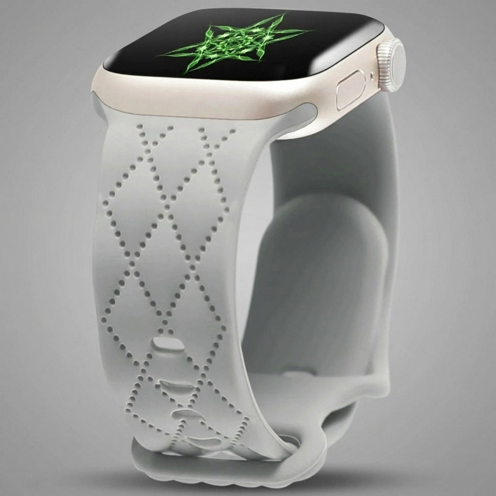 Custom Engraved Silicone Sport Band for Apple Watch