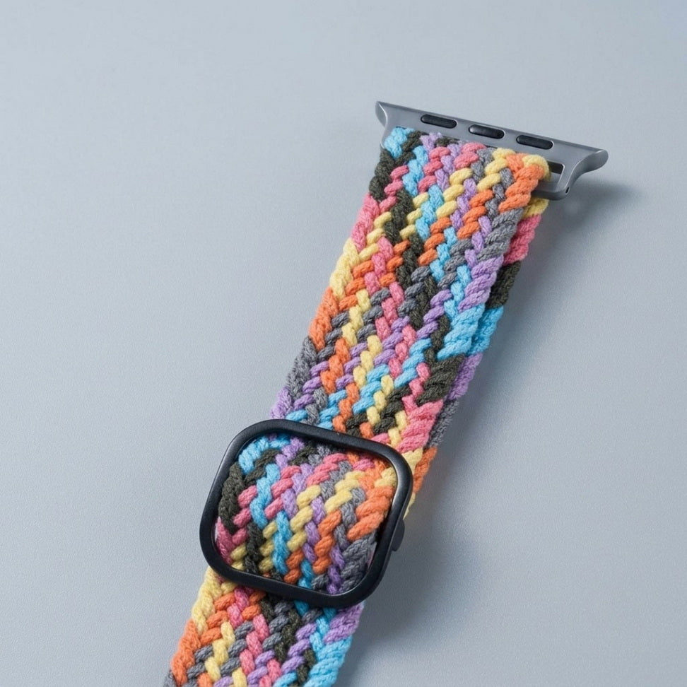 Vibe-Flex Braided Elastic Strap for Apple Watch