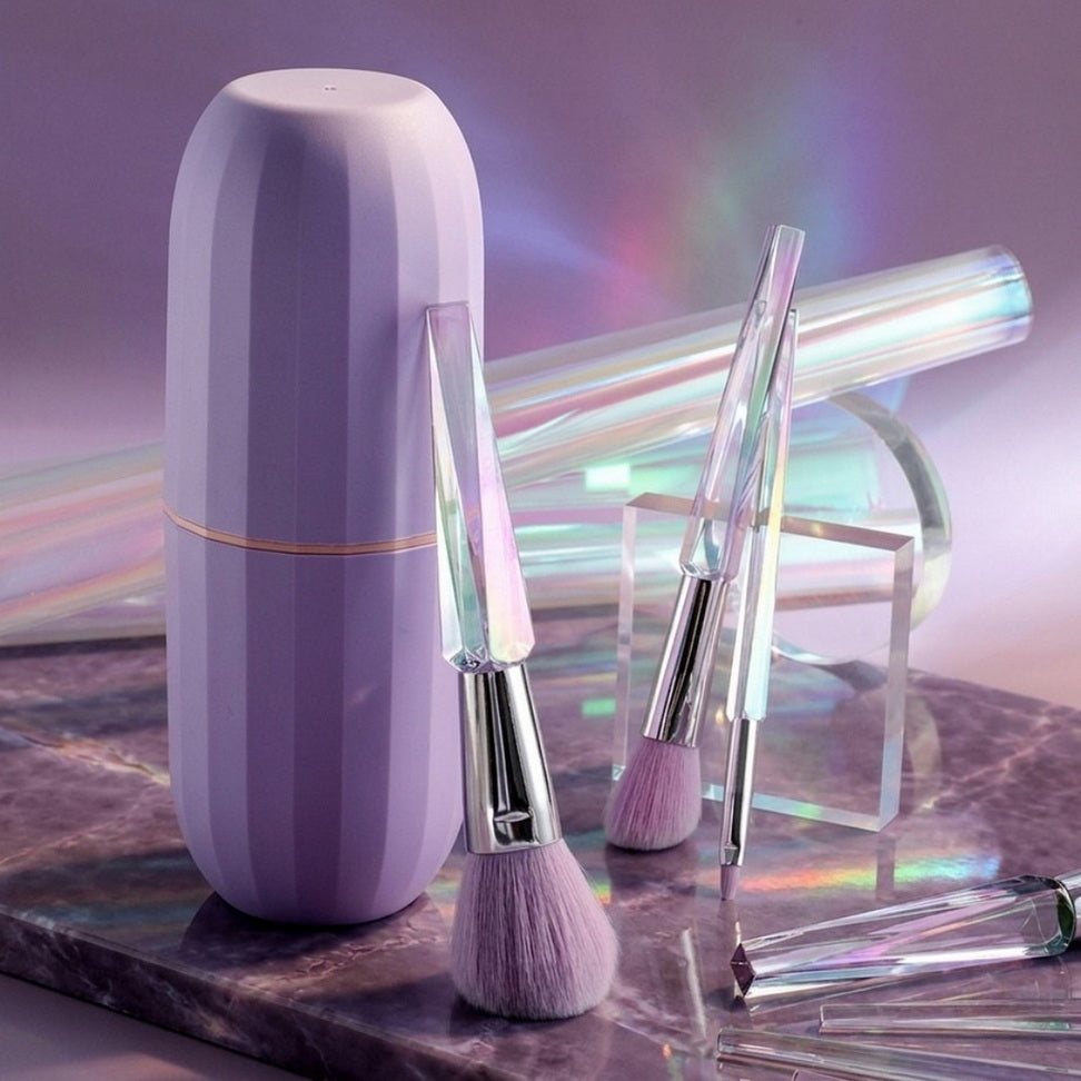 Transparent Makeup Brush Set