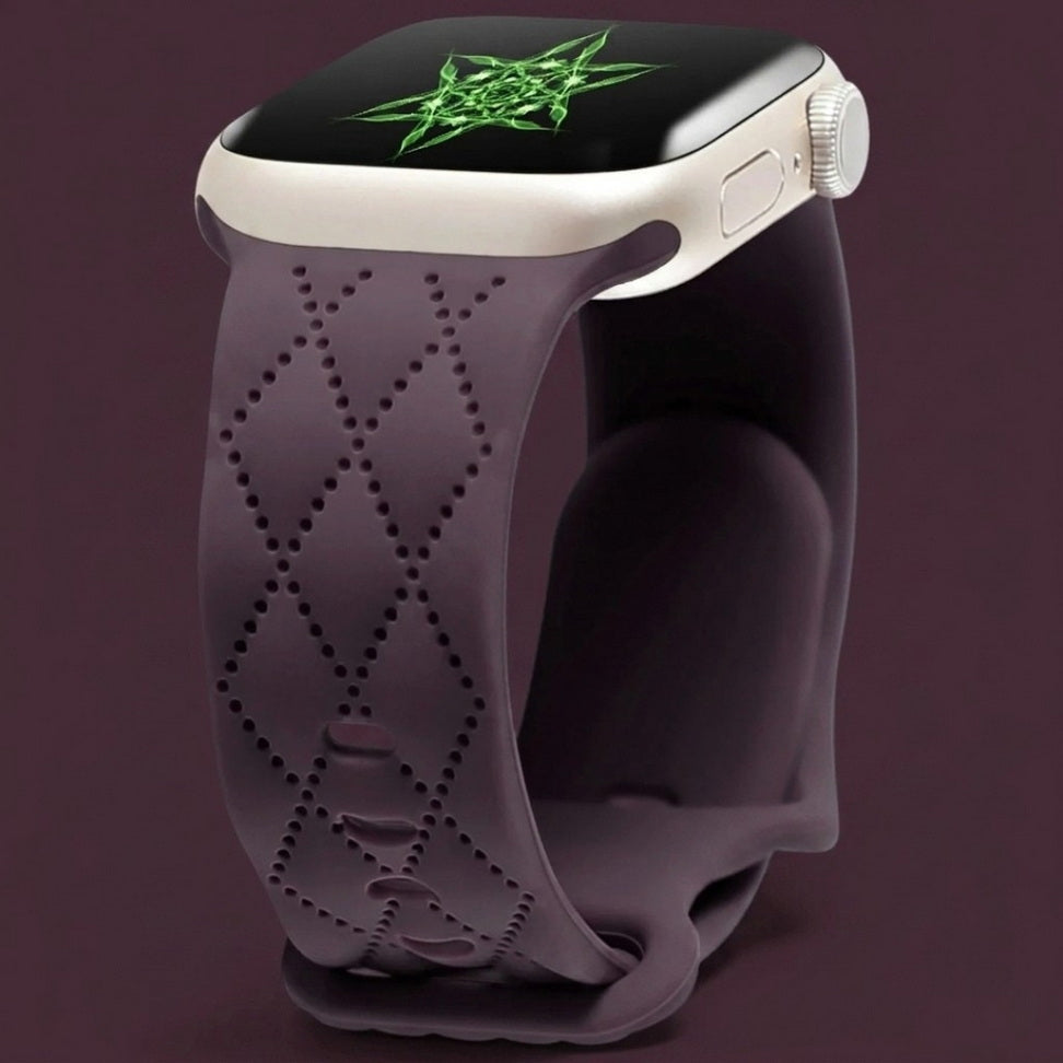 Custom Engraved Silicone Sport Band for Apple Watch