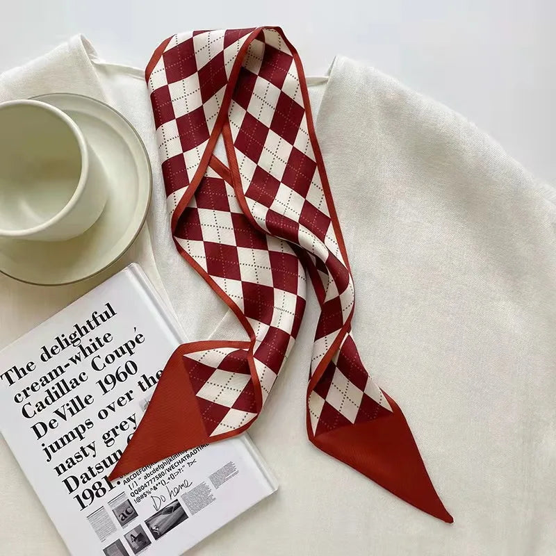 Floral Silk Ribbon Scarf