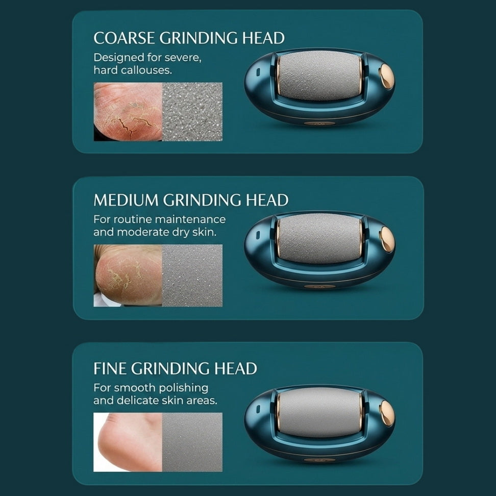 Electric Foot File – Smooth, Recharge & Glow