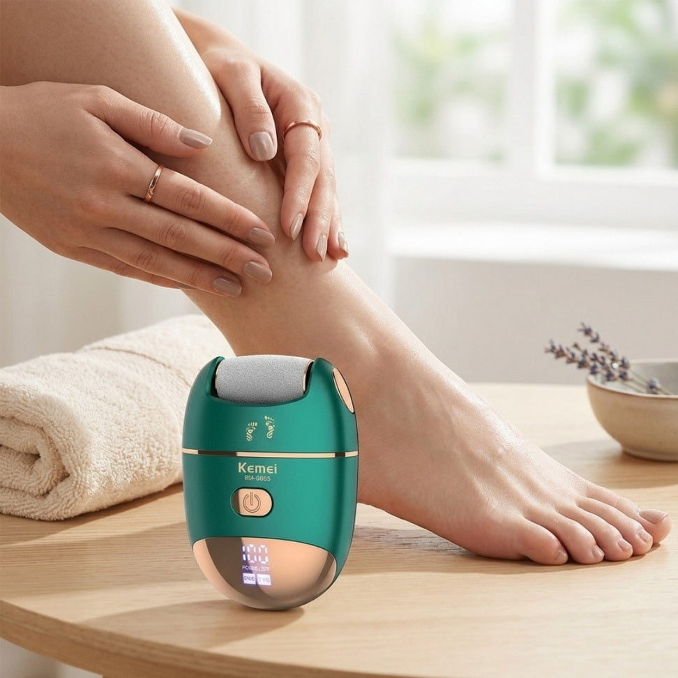 Electric Foot File – Smooth, Recharge & Glow