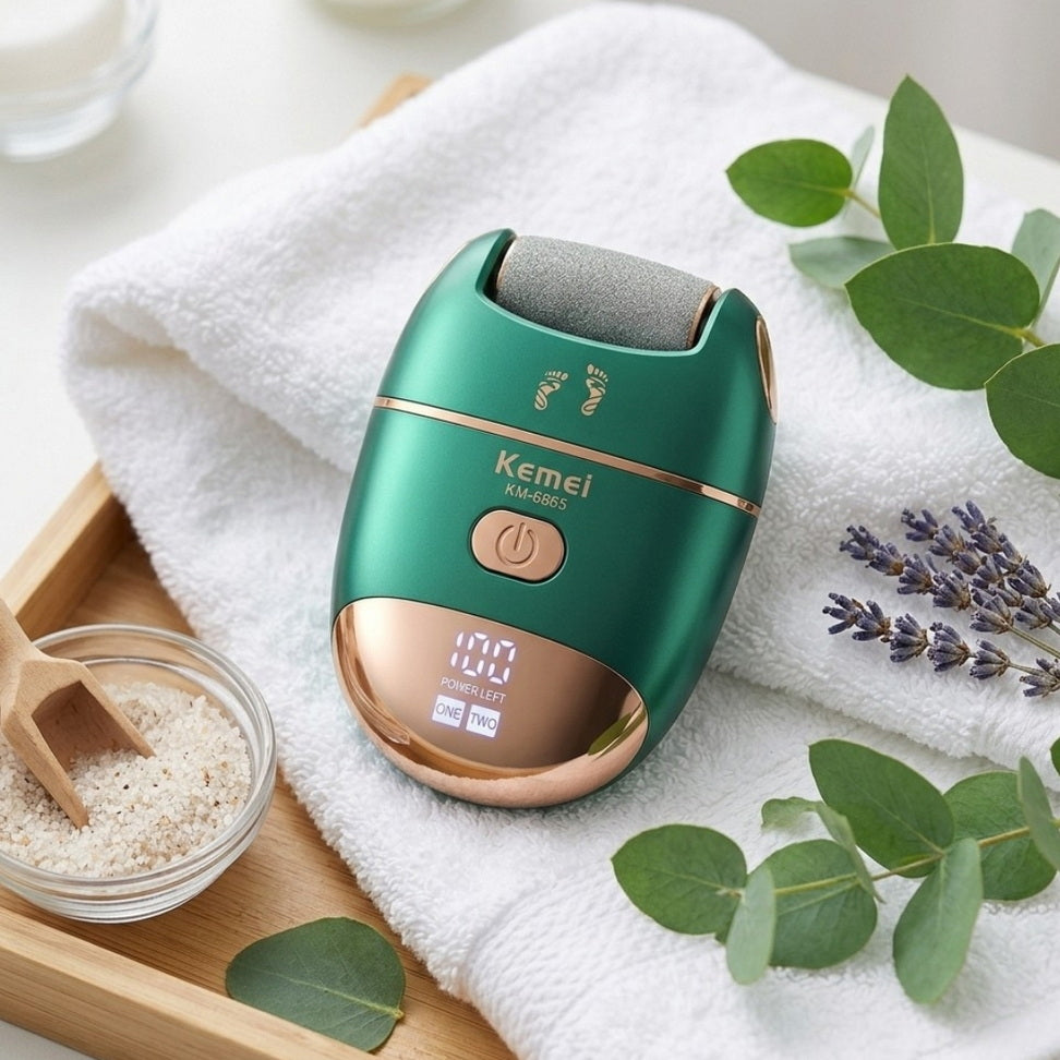 Electric Foot File – Smooth, Recharge & Glow