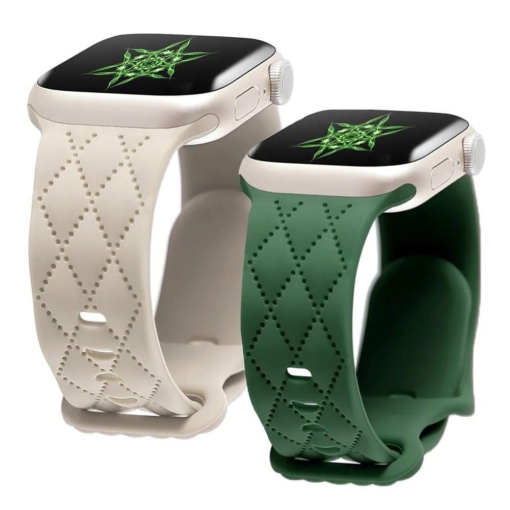 Custom Engraved Silicone Sport Band for Apple Watch