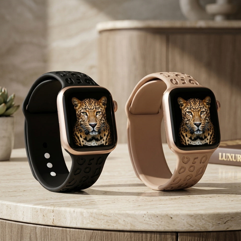 Engraved Silicone Apple Watch Strap