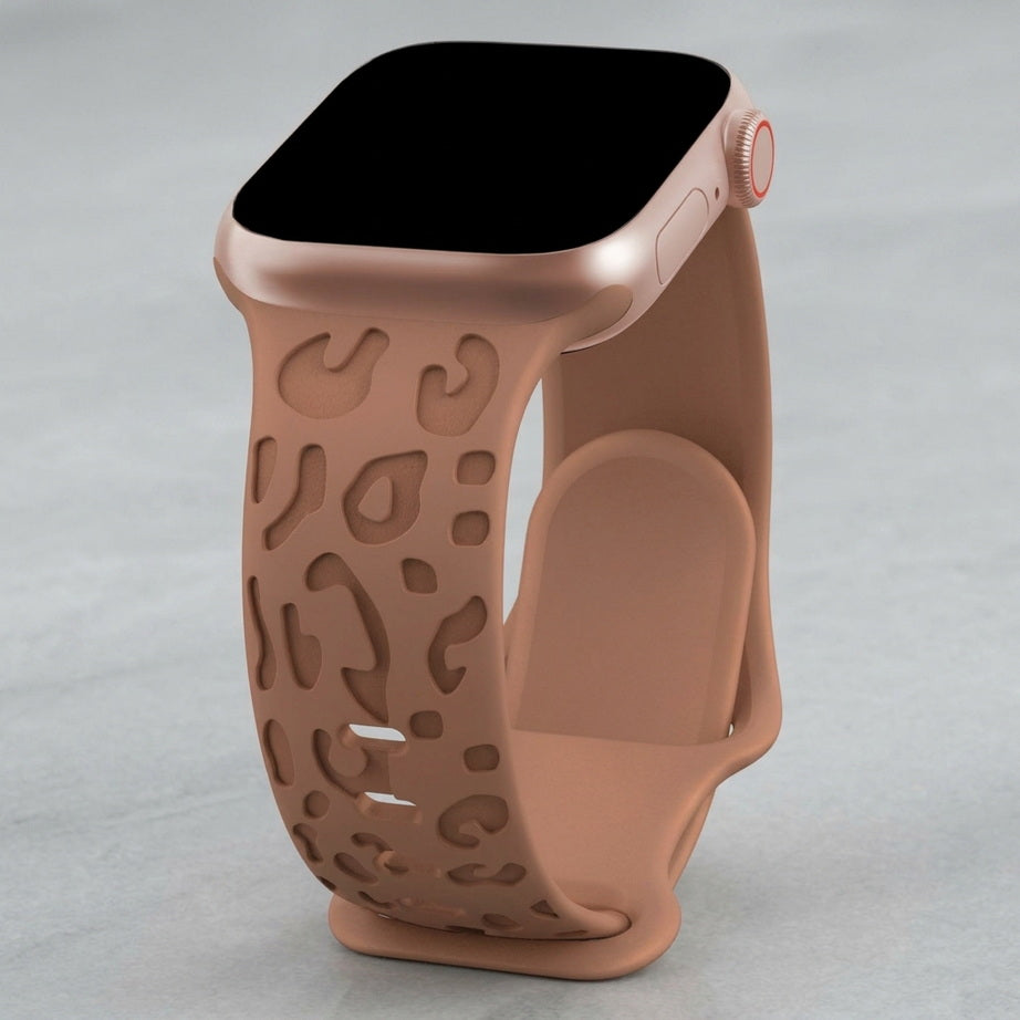 Engraved Silicone Apple Watch Strap
