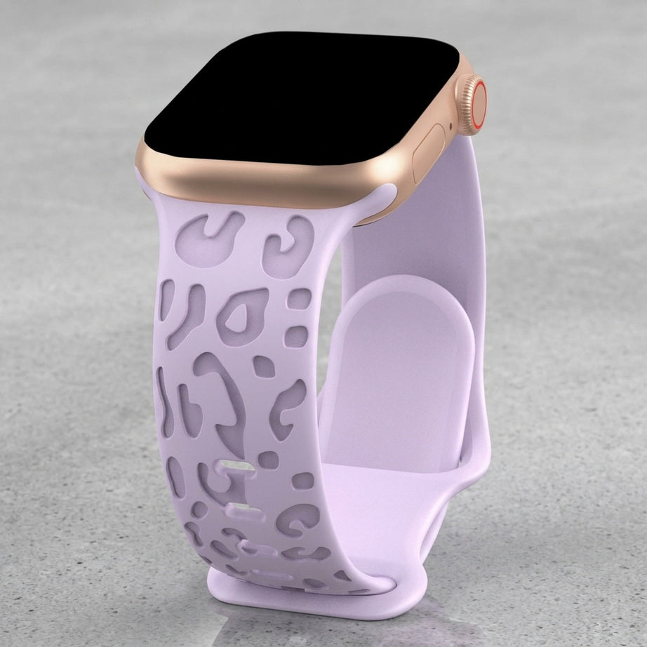 Engraved Silicone Apple Watch Strap