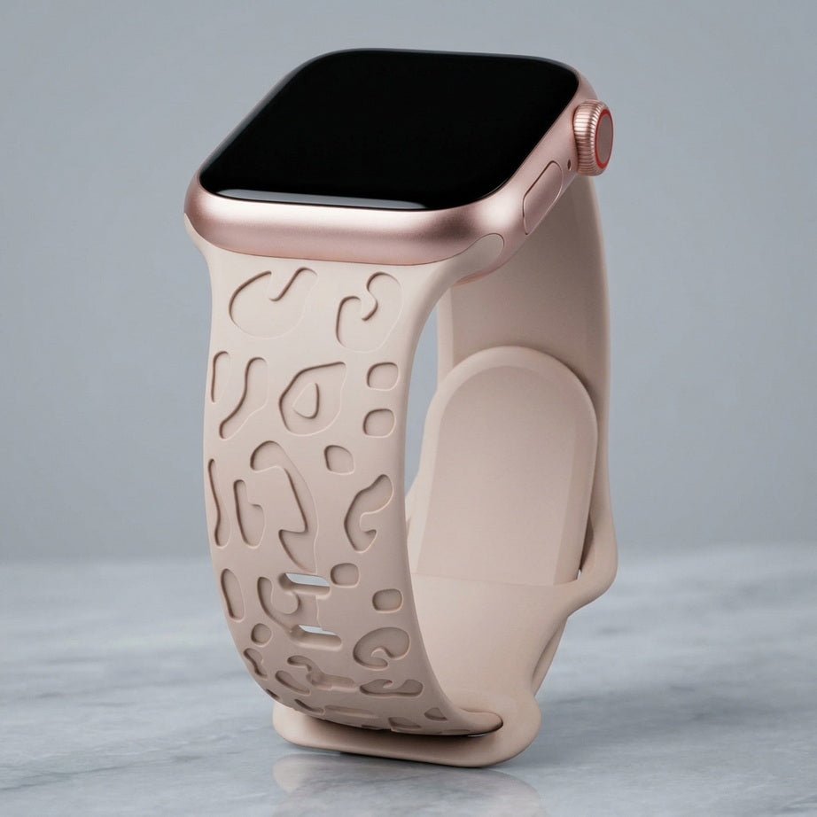 Engraved Silicone Apple Watch Strap