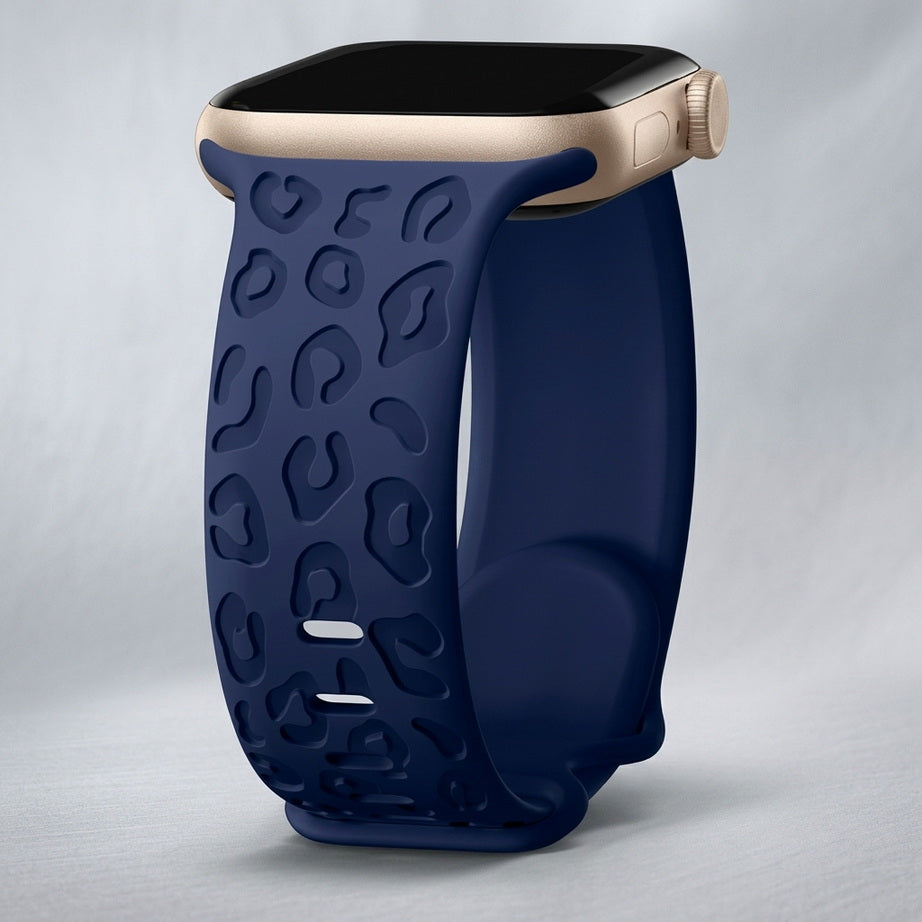 Engraved Silicone Apple Watch Strap