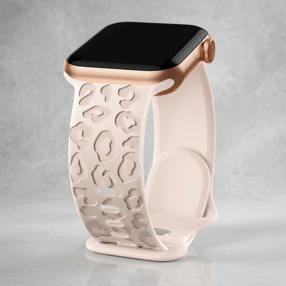 Engraved Silicone Apple Watch Strap