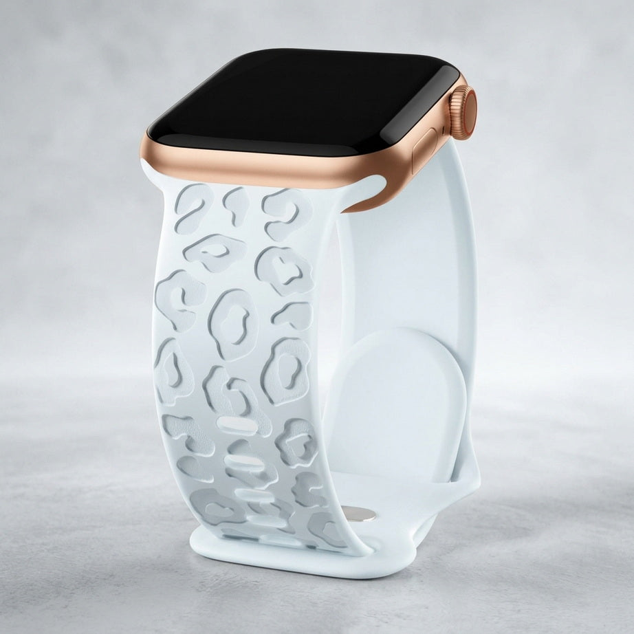 Engraved Silicone Apple Watch Strap
