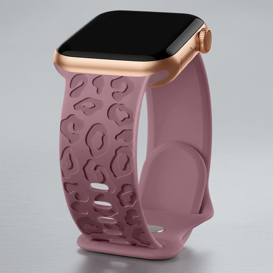 Engraved Silicone Apple Watch Strap