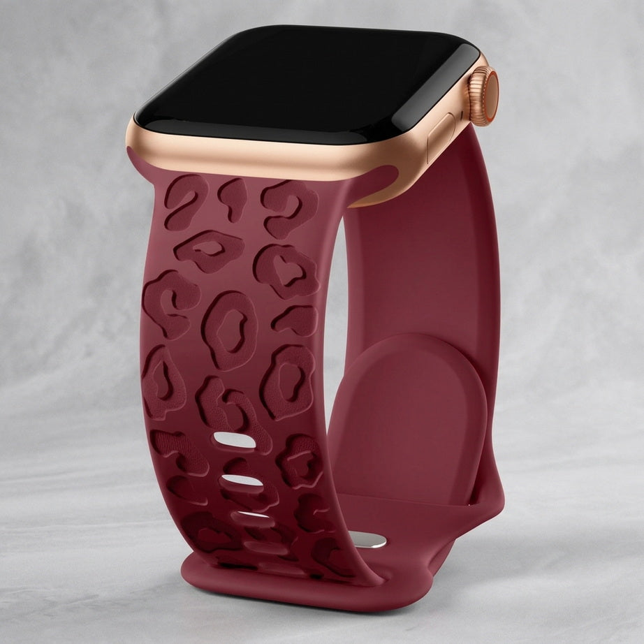 Engraved Silicone Apple Watch Strap