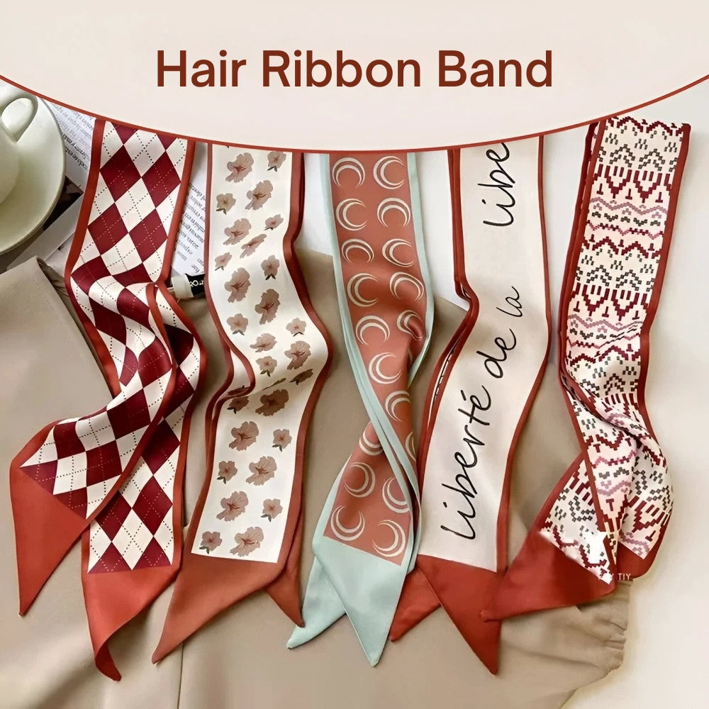 Floral Silk Ribbon Scarf