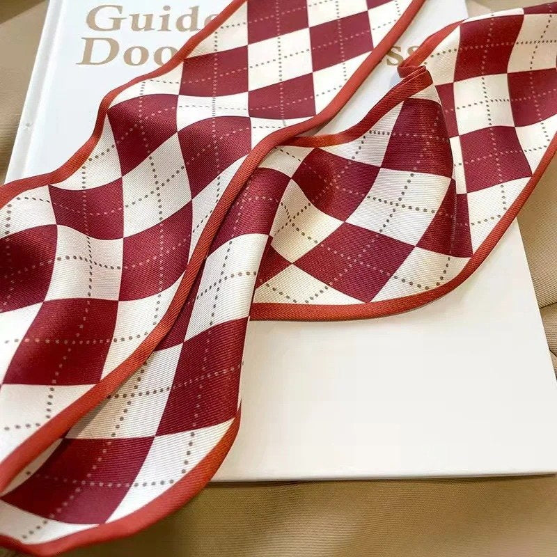 Floral Silk Ribbon Scarf