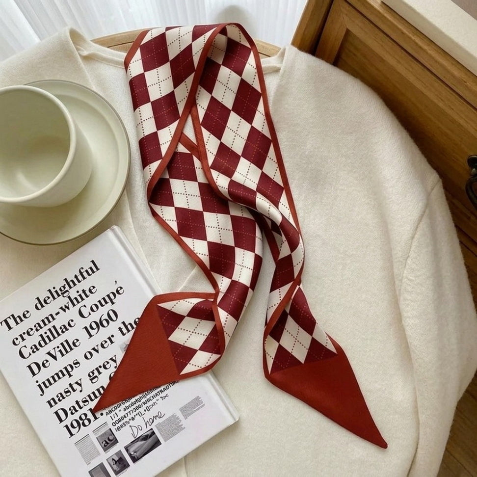 Floral Silk Ribbon Scarf