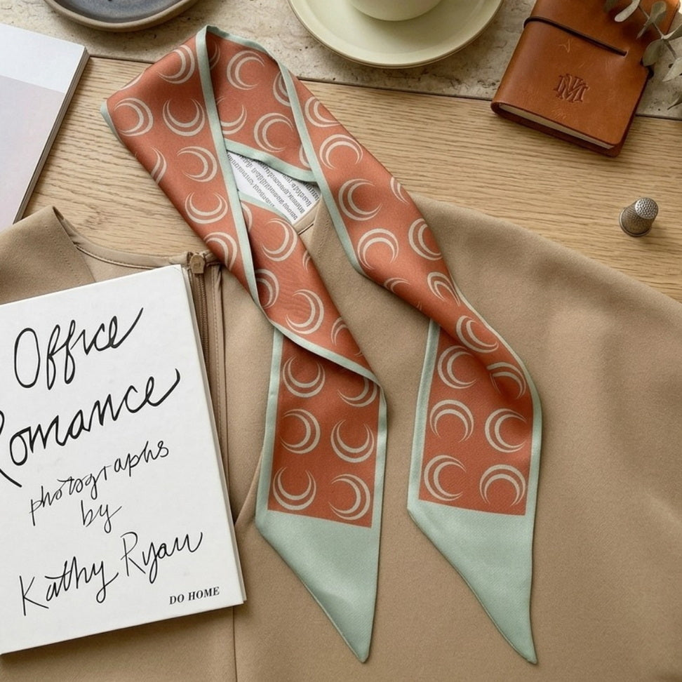 Floral Silk Ribbon Scarf