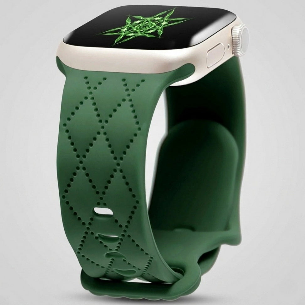Custom Engraved Silicone Sport Band for Apple Watch